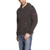 Ariat Work FR Sweatshirts: Men's Polartec FR 10014372 Insulated Water-Resistant Black Hooded Sweatshirt