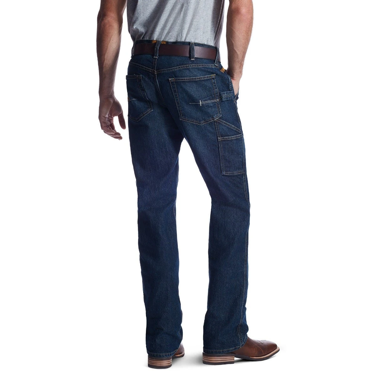 Ariat Rebar Jeans: Men's 10018377 Rebar M4 Low Rise DuraStretch Workhorse Boot Cut Jean 2 Ariat Rebar Jeans: Men's 10018377 Rebar M4 Low Rise DuraStretch Workhorse Boot Cut Jean - Image 2