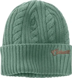 Carhartt Hats: Women's 104397 G30 Green Bay Rib Knit Fisherman Beanie
