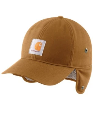 Carhartt Hats: Unisex 104880 BRN Brown Canvas Earflap Cap 1 Carhartt Hats: Unisex 104880 BRN Brown Canvas Earflap Cap