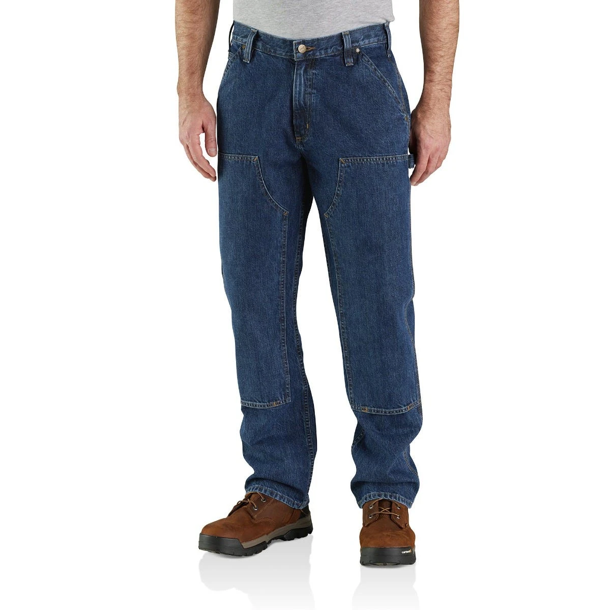 Carhartt Jeans: Men's 104944 H45 Canal Loose Fit Double Front Utility Logger Work Jean 1 Carhartt Jeans: Men's 104944 H45 Canal Loose Fit Double Front Utility Logger Work Jean