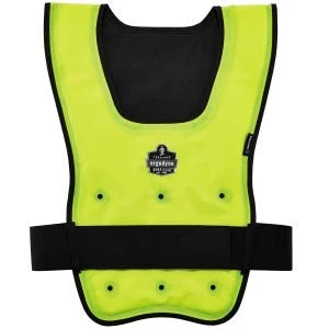 Ergodyne Vest: 6687 Lime Chill Its Economy Dry Evaporative Cooling Vest 2 Ergodyne Vest: 6687 Lime Chill Its Economy Dry Evaporative Cooling Vest - Image 2