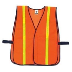 Ergodyne Vest: 8040HL Orange GloWear Non Certified Standard Hi Gloss Vest