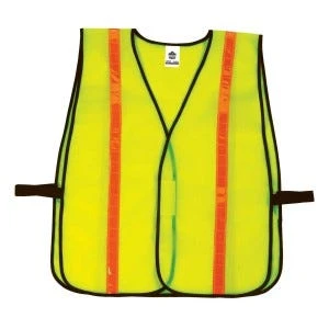 Ergodyne Vest: 8040HL Lime GloWear Non Certified Standard Hi Gloss Vest 1 Ergodyne Vest: 8040HL Lime GloWear Non Certified Standard Hi Gloss Vest