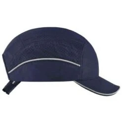 Ergodyne Caps: Men's 8965 Navy Skullerz Short Brim W/ LED Lighting Bump Cap -Work Clothes Discount Store 23338 8955 lightweight bump cap with led light navy short profile