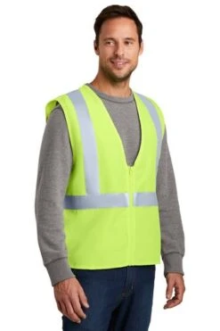 CornerStone Vests: High Visibility Yellow Safety Vest CSV400 9 CornerStone Vests: High Visibility Yellow Safety Vest CSV400 -Work Clothes Discount Store 2377 sftyyellow 4 csv400sftyyellowmodel3qa1 337w