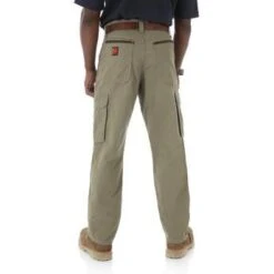 Wrangler Riggs Pants: Men's Bark 3W060 BR Ripstop Ranger Pants -Work Clothes Discount Store 3w060br bb01 swbb prd