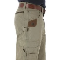 Wrangler Riggs Pants: Men's Bark 3W060 BR Ripstop Ranger Pants -Work Clothes Discount Store 3w060br bd01 swbd prd
