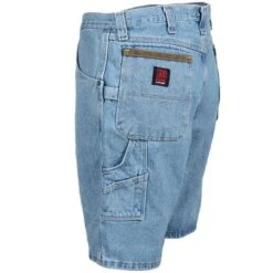 Wrangler Riggs Shorts: Men's Vintage Indigo 3W320 VI Denim Carpenter Shorts -Work Clothes Discount Store 3w320vi wranglerl 01