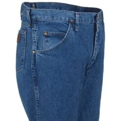 Wrangler Jeans: Men's Cowboy Cut 47MWZ SW Regular Fit Stonewashed Jeans -Work Clothes Discount Store 47mwzsw wranglerr 01