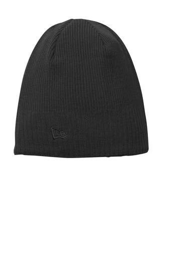 New Era Hats: Men's NE900 BLK Black Knit Beanie 1 New Era Hats: Men's NE900 BLK Black Knit Beanie
