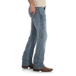 Wrangler Jeans: Men's 77MWZGL Greenley Wrangler Retro Slim Boot Jean -Work Clothes Discount Store 77mwzgl bs01 swbb prd
