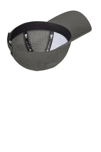 New Era Hats: Men's NE406 GA Graphite Perforated Performance Cap 3 New Era Hats: Men's NE406 GA Graphite Perforated Performance Cap - Image 3