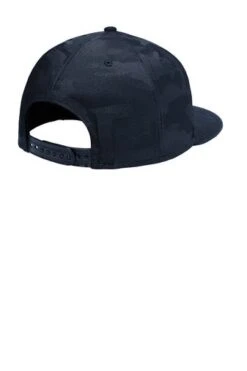 New Era Hats: Men's NE407 DNC Deep Navy Camo Flat Bill Snapback Cap -Work Clothes Discount Store 9780 dpnvydpnyc 3 ne407dpnvydpnycflatback 337w