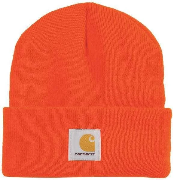 Carhartt Hats: Bright Orange Acrylic Watch Cap A18 BOG 1 Carhartt Hats: Bright Orange Acrylic Watch Cap A18 BOG