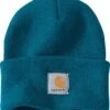 Carhartt Hats: Unisex A18 I36 Ocean Blue Acrylic Watch Cap