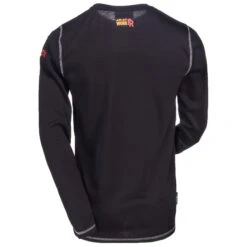 Ariat Work FR Shirts: Men's Polartec FR 10014892 Black Baselayer Shirt -Work Clothes Discount Store ariat 10014892 blk b 01