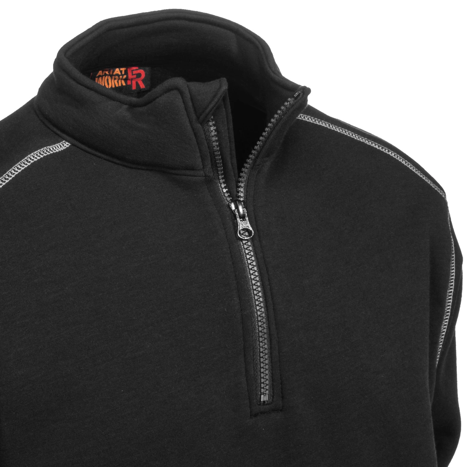 Ariat Sweatshirts: Men's 10015949 Black Flame-Resistant Polartec Quarter-Zip Sweatshirt 2 Ariat Sweatshirts: Men's 10015949 Black Flame-Resistant Polartec Quarter-Zip Sweatshirt - Image 2