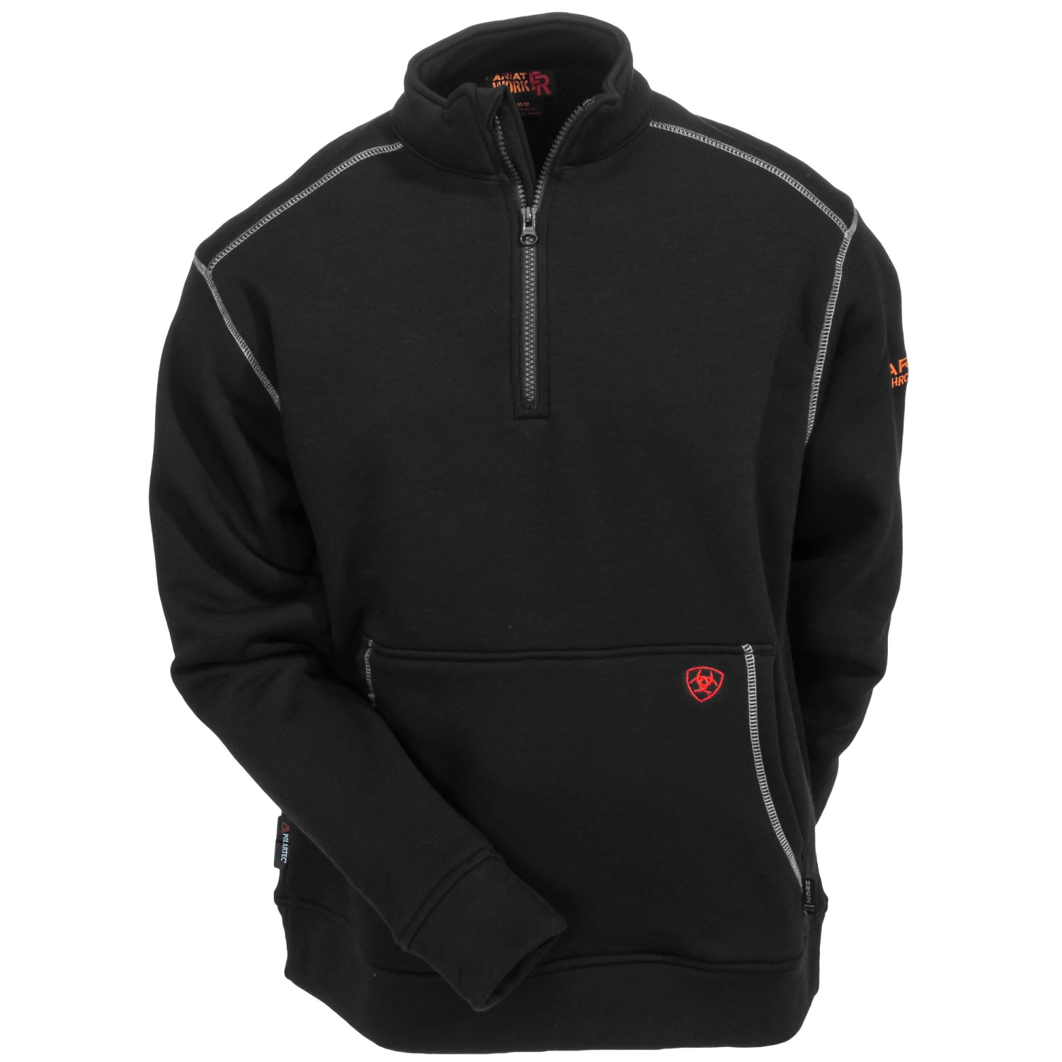 Ariat Sweatshirts: Men's 10015949 Black Flame-Resistant Polartec Quarter-Zip Sweatshirt 3 Ariat Sweatshirts: Men's 10015949 Black Flame-Resistant Polartec Quarter-Zip Sweatshirt - Image 3
