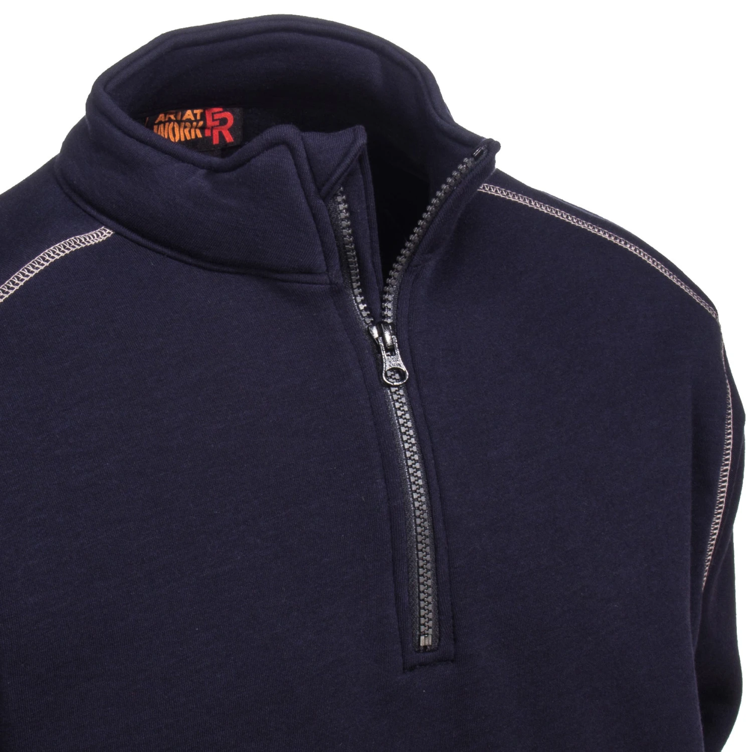 Ariat Sweatshirts: Men's 10015950 Flame-Resistant Blue Quarter-Zip Sweatshirt 2 Ariat Sweatshirts: Men's 10015950 Flame-Resistant Blue Quarter-Zip Sweatshirt - Image 2