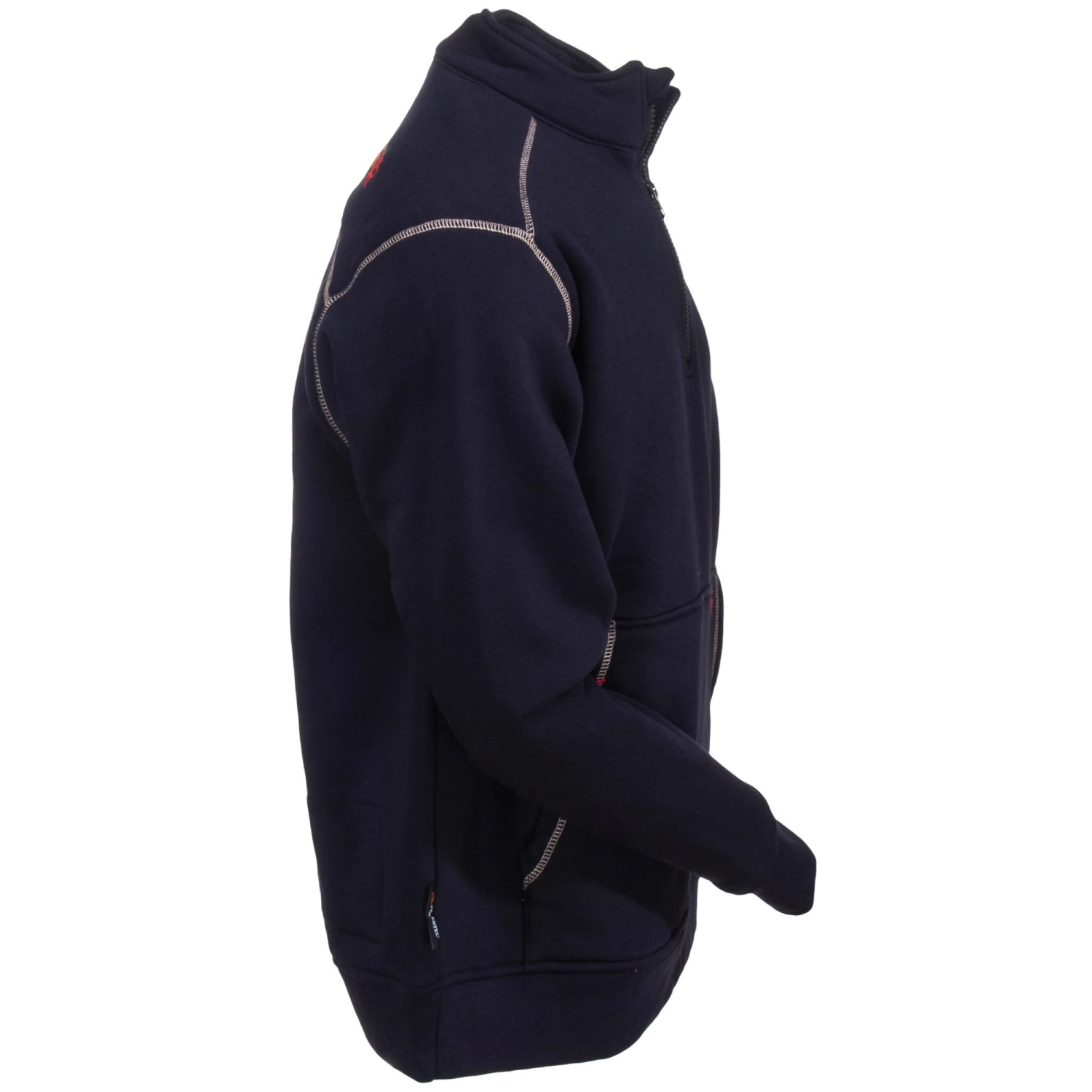Ariat Sweatshirts: Men's 10015950 Flame-Resistant Blue Quarter-Zip Sweatshirt 4 Ariat Sweatshirts: Men's 10015950 Flame-Resistant Blue Quarter-Zip Sweatshirt - Image 4