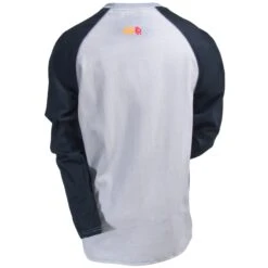 Ariat Work FR Shirts: Men's Baseball 10018439 Grey/Black Crew Neck Tee -Work Clothes Discount Store ariat 10018439 b 01