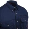 Ariat Work FR Shirts: FR Solid Vent 10019062 Men's Navy Blue Button-Down Long-Sleeve Shirt