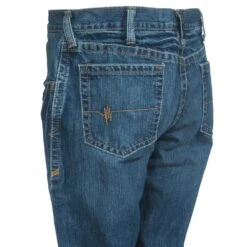 Ariat Jeans: Men's 10014449 Flame-Resistant M3 Flint Loose Fit Jeans -Work Clothes Discount Store ariat fr 10014449 l 01