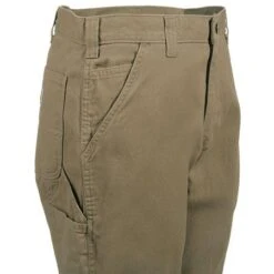 Carhartt Pants: Men's B324 DKH Dark Khaki Relaxed Fit Cotton Pants -Work Clothes Discount Store b324dkh carharttr 01