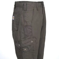 Carhartt Pants: Men's B342 DFE Brown Ripstop Cotton Work Pants -Work Clothes Discount Store b342dfe carharttr 01 1