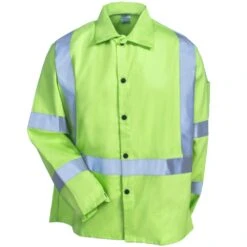 Black Stallion Jackets: Men's JF1012 LM Hi Vis Lime Green FR Welding TruGuard 200 Jacket 6 Black Stallion Jackets: Men's JF1012 LM Hi Vis Lime Green FR Welding TruGuard 200 Jacket -Work Clothes Discount Store black stallion jf1012 lm f 01