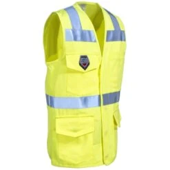 Black Stallion Vests: Men's VF1110 HY Hi Vis Yellow TruGuard 250 FR Safety Vest 5 Black Stallion Vests: Men's VF1110 HY Hi Vis Yellow TruGuard 250 FR Safety Vest -Work Clothes Discount Store black stallion vf1110 hy r 01