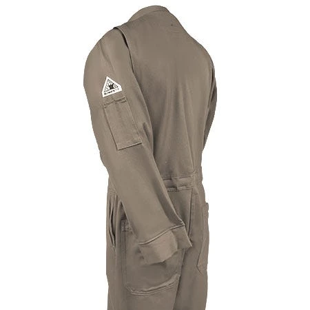 Bulwark Coveralls: Men's CEB2 KH Flame-Resistant Cotton Khaki Coveralls 2 Bulwark Coveralls: Men's CEB2 KH Flame-Resistant Cotton Khaki Coveralls - Image 2