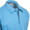 Bulwark Shirts: Men's Blue QT12 BL Flame-Resistant Long Sleeve Polo Shirt