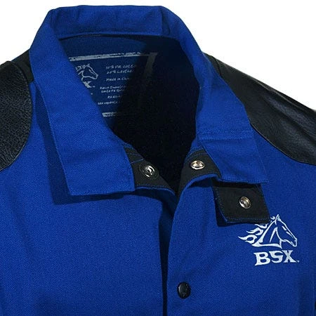 Black Stallion Jackets: Men's Blue BXRB9C PS Flame-Resistant Welding Jacket 2 Black Stallion Jackets: Men's Blue BXRB9C PS Flame-Resistant Welding Jacket - Image 2