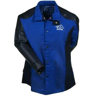 Black Stallion Jackets: Men's Blue BXRB9C PS Flame-Resistant Welding Jacket 3 Black Stallion Jackets: Men's Blue BXRB9C PS Flame-Resistant Welding Jacket - Image 3
