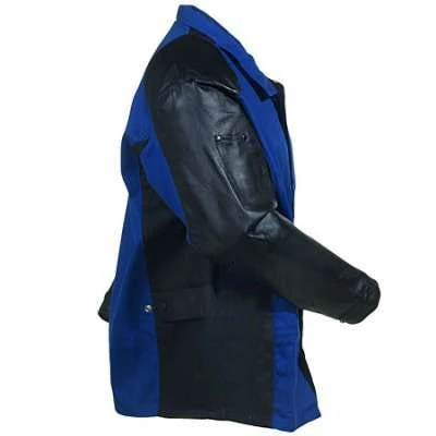Black Stallion Jackets: Men's Blue BXRB9C PS Flame-Resistant Welding Jacket 4 Black Stallion Jackets: Men's Blue BXRB9C PS Flame-Resistant Welding Jacket - Image 4