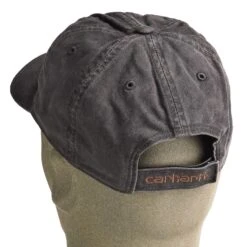Carhartt Hats: Men's 100289 001 Black Canvas Odessa Cap -Work Clothes Discount Store carhartt 100289 001 b 01
