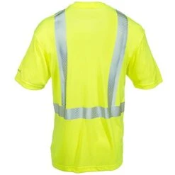Carhartt Force Shirts: Men's 100495 323 Lime High Visibility Force Work Shirt -Work Clothes Discount Store carhartt 100495323 b 01