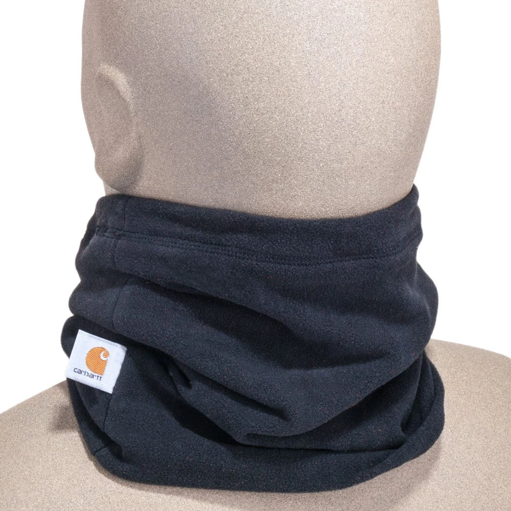 Carhartt Clothing: Men's A204 BLK Black Fleece Neck Gaiter 2 Carhartt Clothing: Men's A204 BLK Black Fleece Neck Gaiter - Image 2