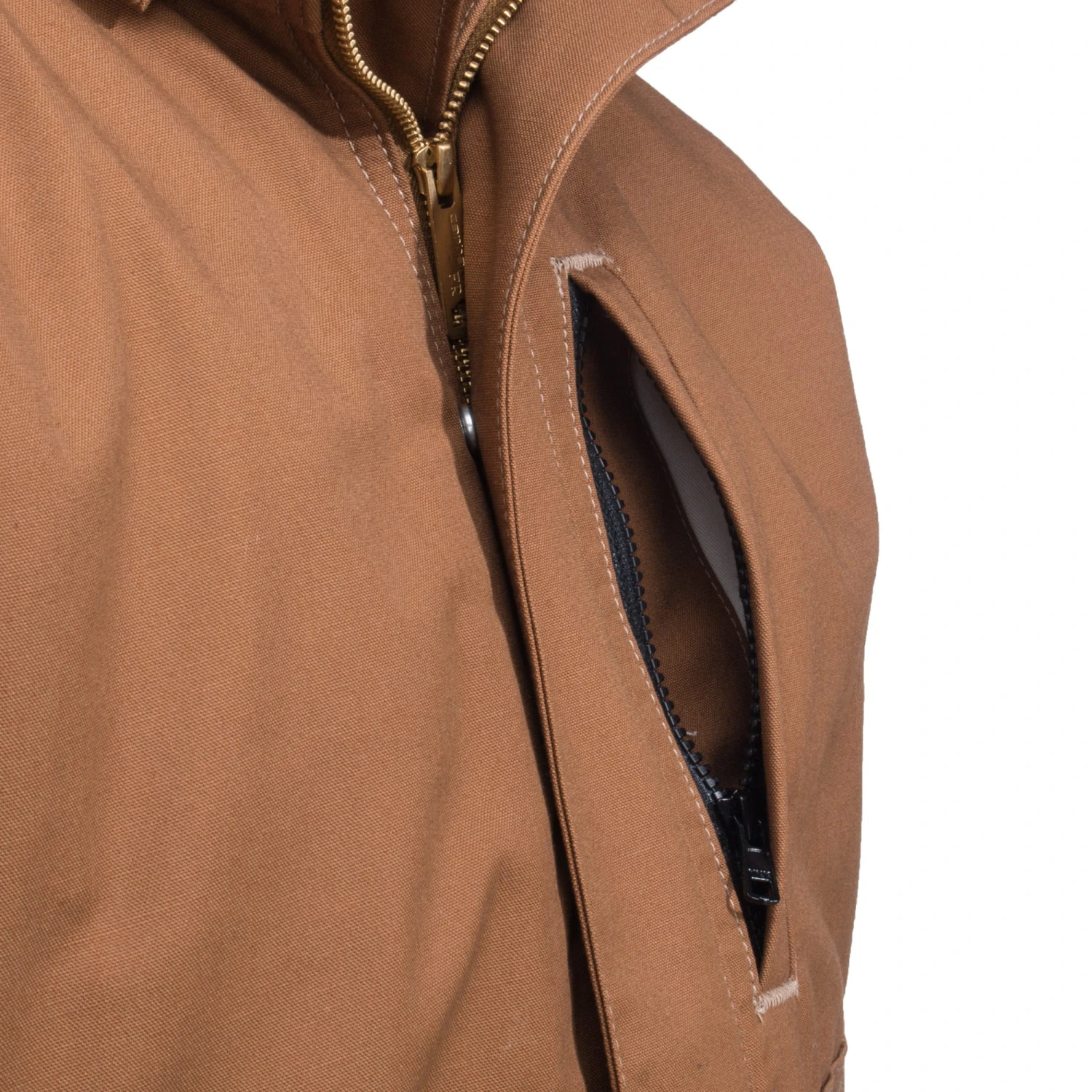Carhartt Jackets: Men's FR Brown 102692 211 Full Swing Lanyard Access Jacket 3 Carhartt Jackets: Men's FR Brown 102692 211 Full Swing Lanyard Access Jacket - Image 3