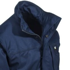 CAT Apparel Jackets: Men's 1310012 57E Navy Flame-Resistant Heavyweight Insulated Jacket -Work Clothes Discount Store cat 1310012 nvy cd 01