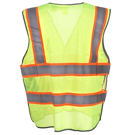 CAT Apparel Vests: 1322029 407 Hi Vis Yellow 5 Point Breakaway Safety Vest 1 CAT Apparel Vests: 1322029 407 Hi Vis Yellow 5 Point Breakaway Safety Vest