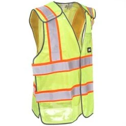CAT Apparel Vests: 1322029 407 Hi Vis Yellow 5 Point Breakaway Safety Vest 5 CAT Apparel Vests: 1322029 407 Hi Vis Yellow 5 Point Breakaway Safety Vest -Work Clothes Discount Store cat apparel 1322029 407 r 01