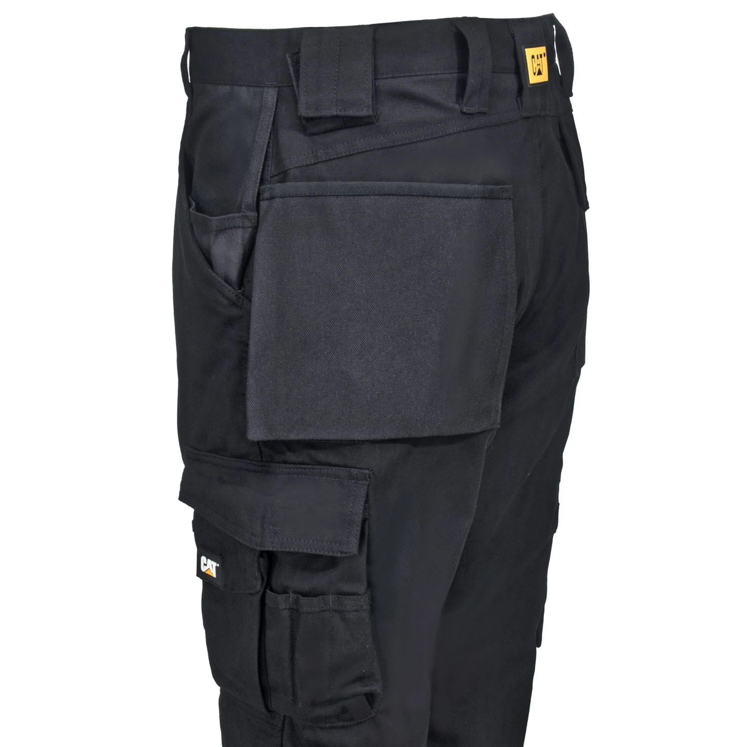 CAT Apparel Pants: Men's C172 016 Black Multi-Pocket Trademark Trousers 3 CAT Apparel Pants: Men's C172 016 Black Multi-Pocket Trademark Trousers - Image 3