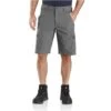 Carhartt Shorts: Men's 104727 075 Steel Rugged Flex Relaxed Fit Ripstop Cargo Work Short