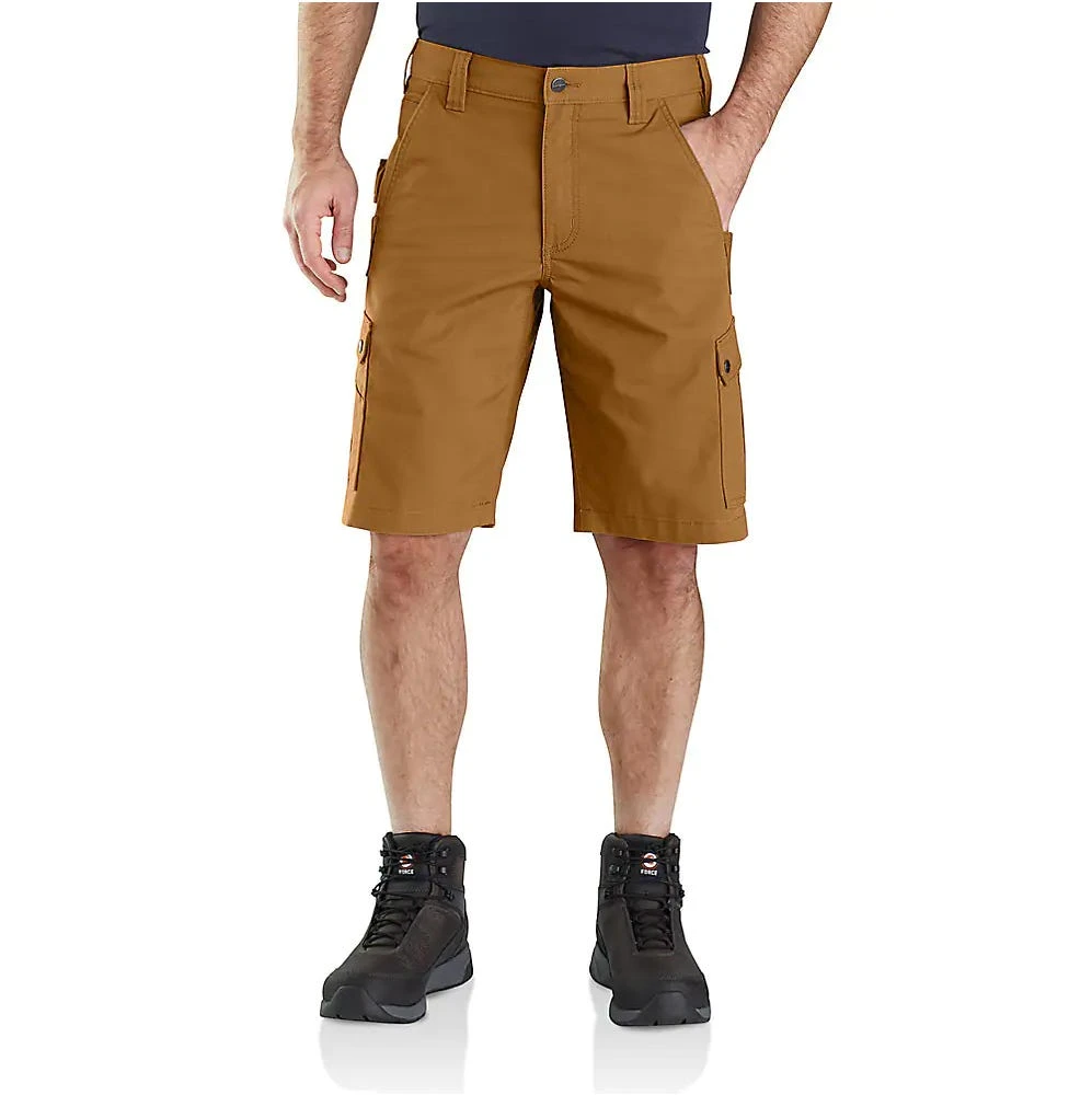 Carhartt Shorts: Men's 104727 BRN Brown Rugged Flex Relaxed Fit Ripstop Cargo Work Short 1 Carhartt Shorts: Men's 104727 BRN Brown Rugged Flex Relaxed Fit Ripstop Cargo Work Short