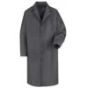 Red Kap Work Clothes: Men's Charcoal Full Lenght Shop Coat KT30 CH