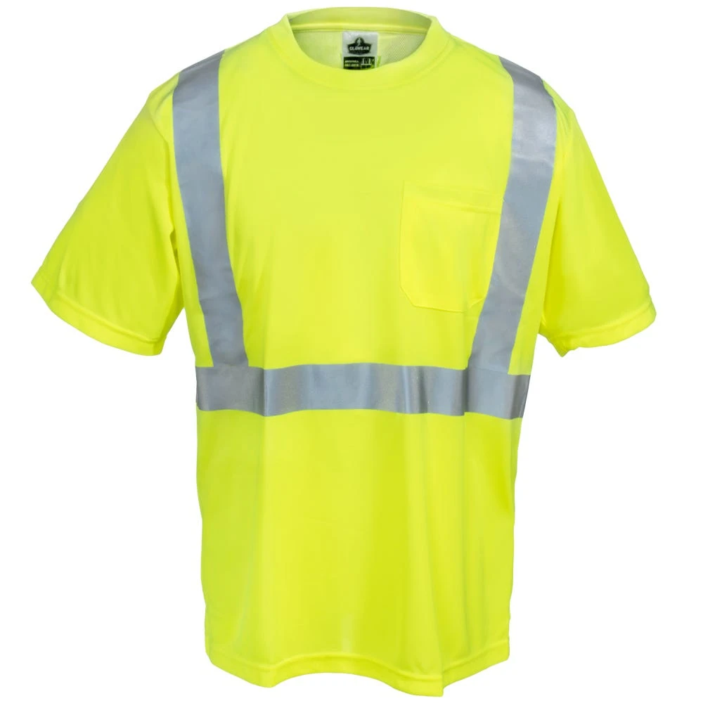 Ergodyne GloWear Men's 8289 Class 2 Economy Hi-Vis Lime Green T-Shirt 3 Ergodyne GloWear Men's 8289 Class 2 Economy Hi-Vis Lime Green T-Shirt - Image 3