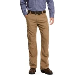 Ariat Work FR: Men's FR 10027705 Field Khaki M5 Slim Stretch DuraLight Canvas Straight Leg Pant 5 Ariat Work FR: Men's FR 10027705 Field Khaki M5 Slim Stretch DuraLight Canvas Straight Leg Pant -Work Clothes Discount Store f19 mns work gaglione 10027705 front